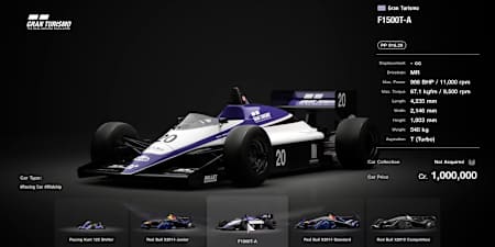 The F1500T-A is a beast of a car with its stylish colours and old-school F1 aesthetic