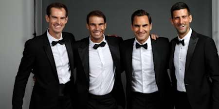 4 légendes du tennis mondial. 