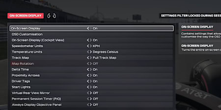 Ustawienia ekranu w F1 25