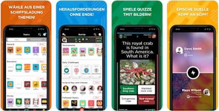 Umfangreiche Quiz-App: QuizUp für Android und iOS.