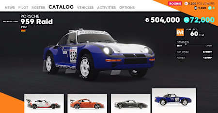 Das beste Rally Raid Auto in The Crew 2: Der Porsche 959