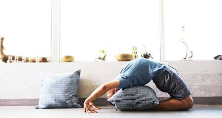 Watching TV? Stretch it out as much as you can.