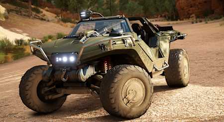 Una captura de pantalla de Forza Horizon muestra el Warthog.