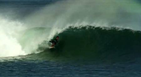 Surfing at Cabo Blanco, Peru