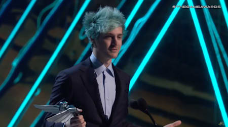 Ninja's Speech After winning the Content Creator of the year Award
