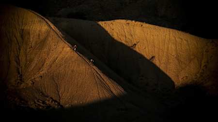 Rene Wildhaber en Ross Schnell, Red Bull Buffalo Soldier Mountain Bike Trip in Grand Junction, Colorado, USA, Oktober 2012