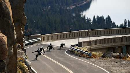 Skateboarding through "Cannibal Canyon"