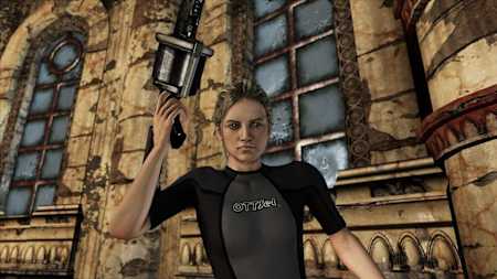 Elena in ihrem Wetsuit-Kostüm