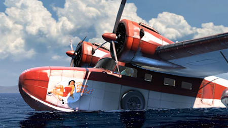 Sullys Flugzeug vor dem Absturz