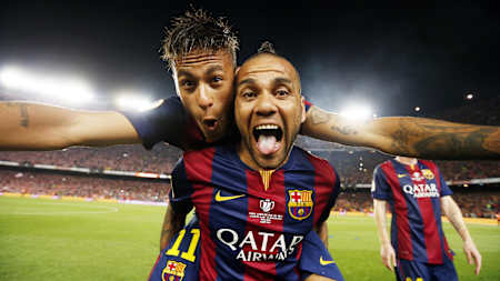 Το κούρεμα του Dani Alves στο Copa del Rey 2015