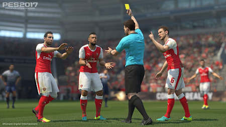 A screenshot of PES 2017
