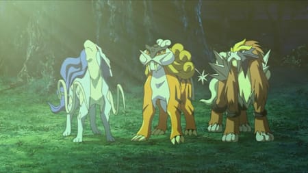 Raikou, Entei i Suicune