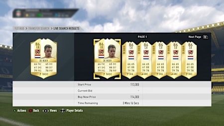 Frank de Boer's Legend card in FIFA Ultimate Team 17