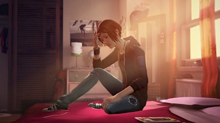 Lead character Chloe in her bedroom in the forthcoming Life is Strange: Before the Storm video game.