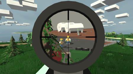 A screenshot sniper rifle from Unturned