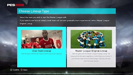 Master League lineup is tougher