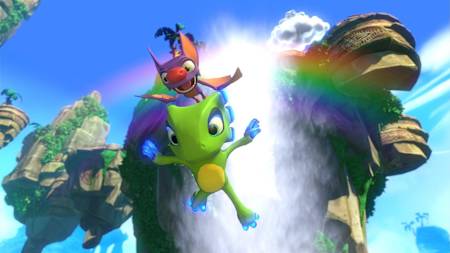 A screenshot from the video game Yooka Laylee.