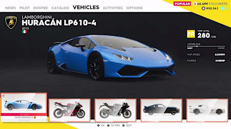 Mit dem Lamborghini Huracán LP610-4 dominiert ihr die Straßenrennen.