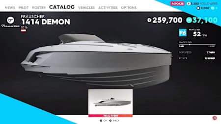 Das beste Power Boat in The Crew 2: Frauscher 1414 Demon