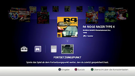 Die praktische Fortsetzungs-Funktion zählt zu den Highlights des Systems