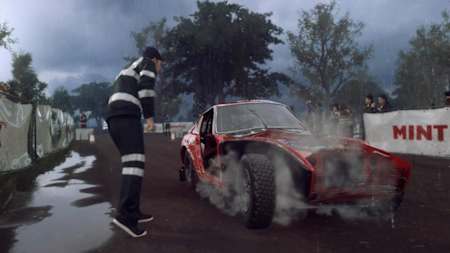 Una captura de pantalla de un accidente en DiRT Rally 2.0