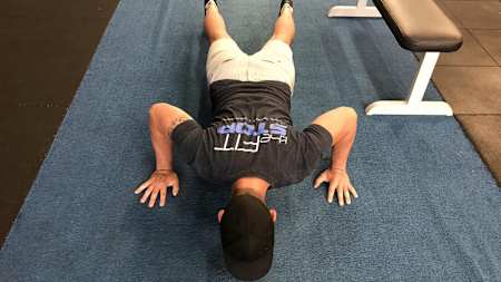 Proper push-up form is essential.