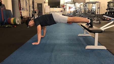 Decline push-ups make life harder.