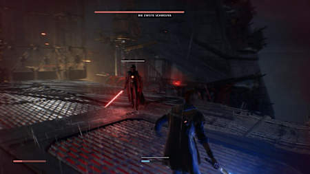 Cal im Kampf gegen Die Zweite Schwester. Kaum ein anderes Star Wars-Spiel hat derart intensive Lichtschwert-Duelle auf den Bildschirm gezaubert. Die Kämpfe gehen hevorragend von der Hand