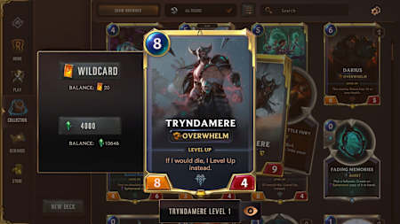 Leveling up champion card will get you far