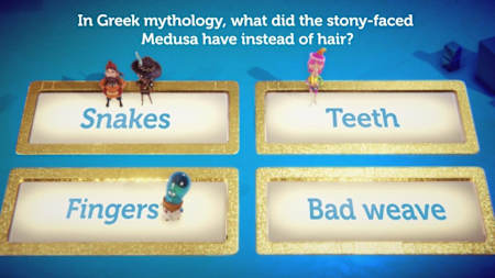 Eine Frage in Wissen ist Macht. Das lustige PlayLink-Quiz ist ein Spaßgarant für jede Party