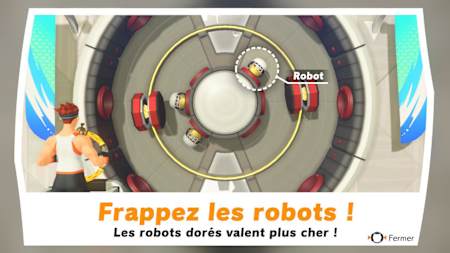 Les combats font gagner de l’expérience dans le jeu vidéo de sport Ring Fit Adventure sur Nintendo Switch.