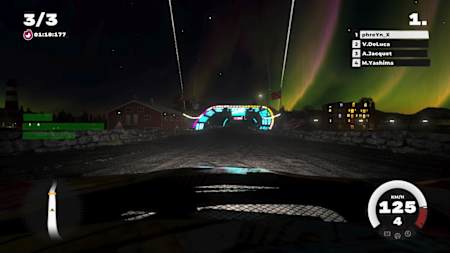 Wir bestaunen die Polarlichter bei einem Raid-Event in Norwegen. DIRT 5 setzt auf Abwechslung und sorgt für jede Menge Spaß
