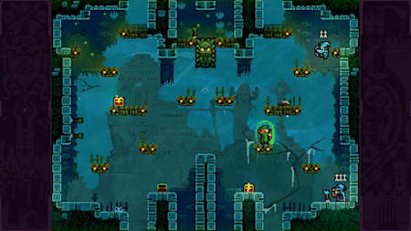 Screenshot of a level on TowerFall Ascension