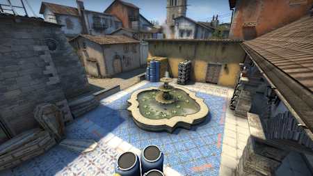 Screenshot of a map in CS:GO