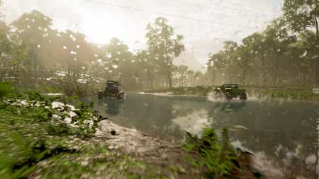 Captura de pantalla de Forza Horizon 5 que muestra las Cascadas de Agua Azul.