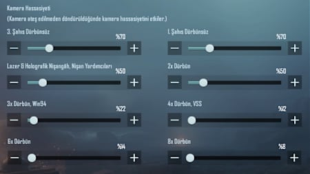 PUBG Mobile Kamera Hassasiyeti