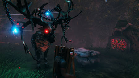 Wir kämpfen gegen den legendären Hirsch Eikthyr. Spiele wie Skyrim oder Zelda waren Inspiration für den Survival-Hit Valheim.