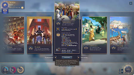 Nach jeder Epoche kann eine neue Kultur gewählt werden