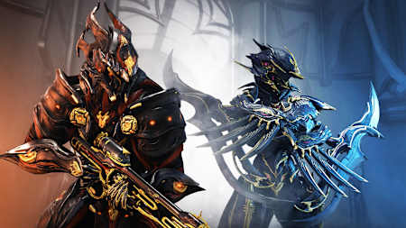 想要PRIME戰甲和武器嗎？DE把它們都放在虛空裂縫裡，左邊是CHROMA PRIME，右邊是ZEPHYR PRIME