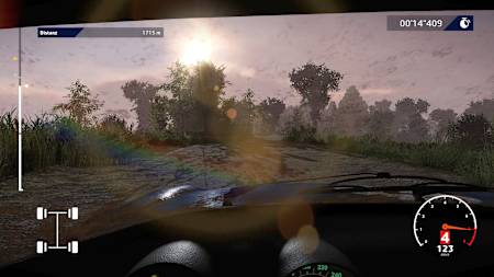 Screenshot aus WRC 10 zeigt ein Wartungsevent aus der Cockpit-Ansicht