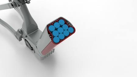 L'interno della batteria Olympia