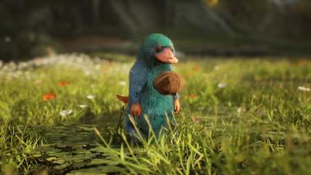 Screenshot aus Hogwarts Legacy zeigt einen Niffler