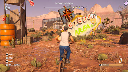 BMX doesn't wholly feel at home on the base game map