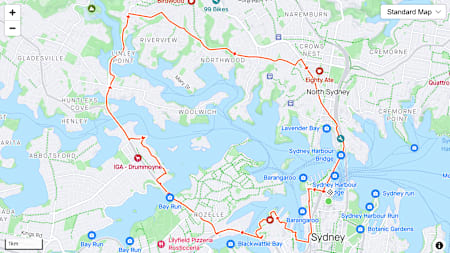 Sydney Running Guide 7 Bridges