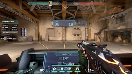 Bots at the VALORANT range