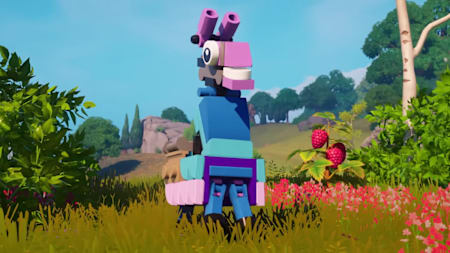 Lamas de Fortnite en version LEGO dans le jeu LEGO Fortnite.