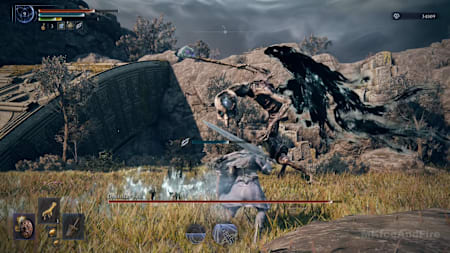 Le Rapace Funèbre dans Elden Ring Nightreign. 