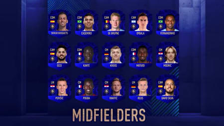 FIFA 19 TOTY nominees: Midfielders