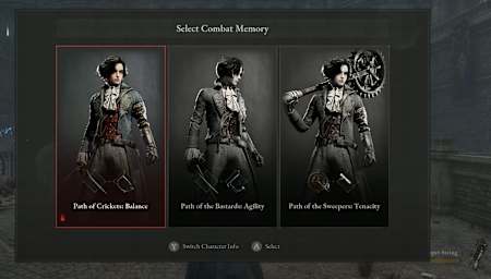 クラスは採用されておらず、スタート時に3タイプから選択する