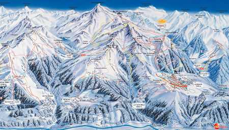 Das Skigebiet von Verbier